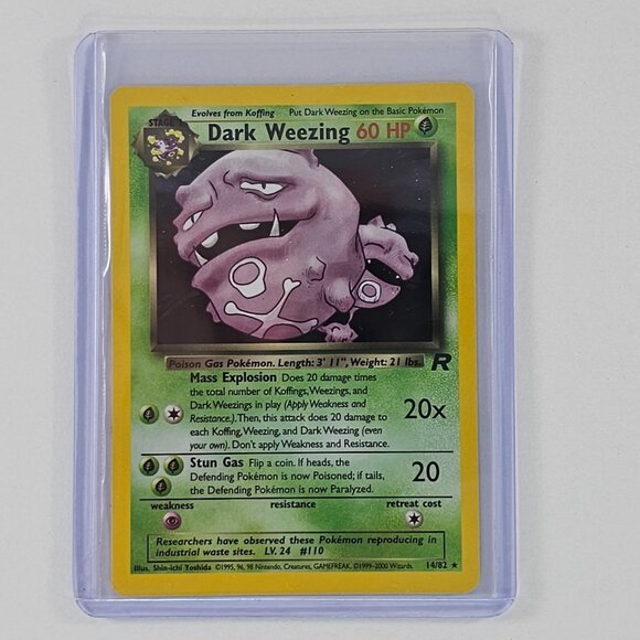 Pokemon TCG Dark Weezing Team Rocket 14/82 WOTC Card - Picture 2 of 10